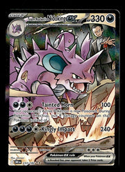 Team Rockets Nidoking Illustration Rare Destined Rivals NM, 233/182 Pokemon Card