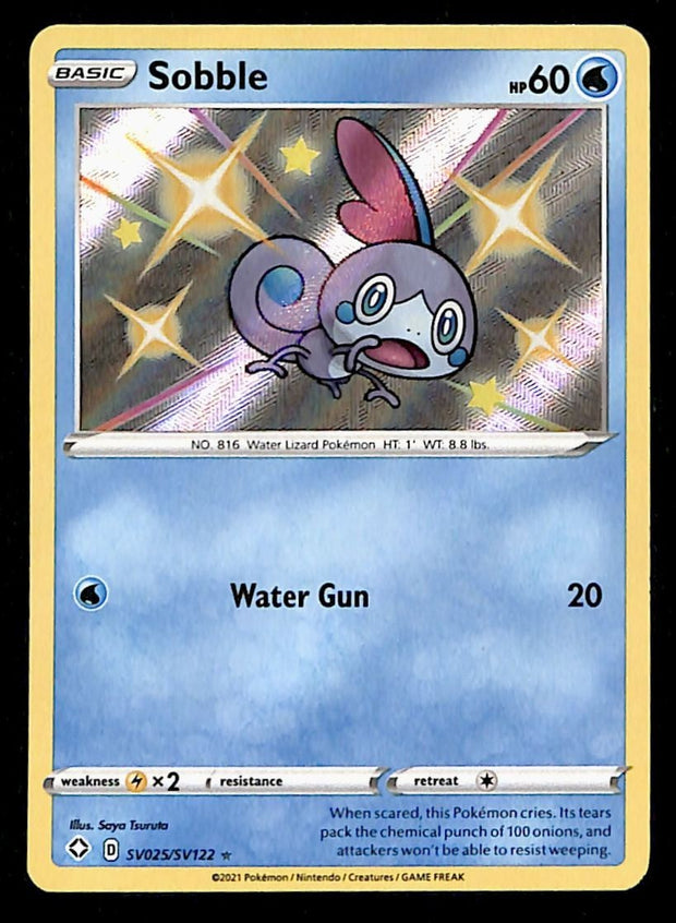 Sobble Shiny Vault Shining Fates SV025/SV122, NM Pokemon Card