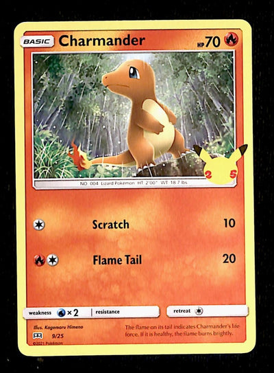 Charmander McDonalds 25th Anniversary 9/25, NM Pokemon Card