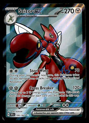 Scizor ex Full Art Temporal Forces 195/162, VG Pokemon Card