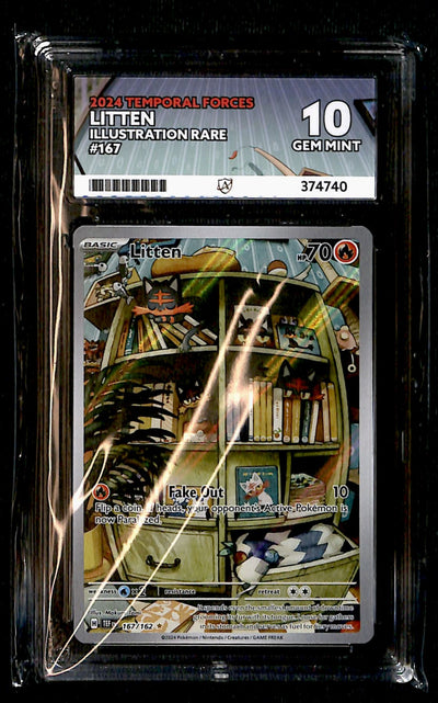 Litten Temporal Forces 167/162, ACE 10 Pokemon Card