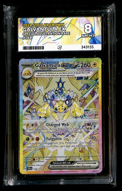 Galvantula ex Stellar Crown 168/142, ACE 8 Pokemon Card