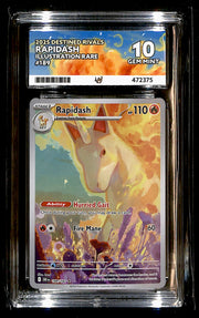 Rapidash Destined Rivals 189/182, ACE 10 Pokemon Card