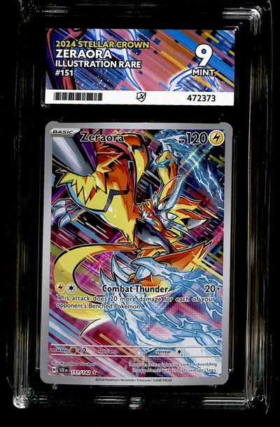 Zeraora Stellar Crown 151/142, ACE 9 Pokemon Card