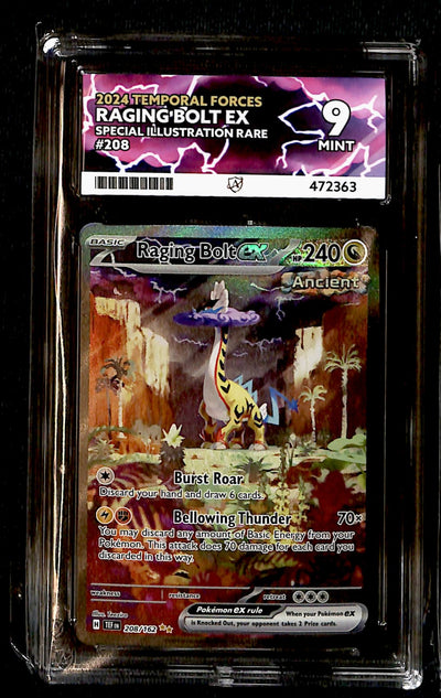 Raging Bolt ex Temporal Forces 208/162, ACE 9 Pokemon Card
